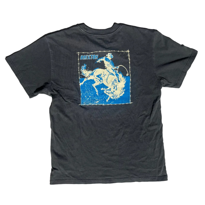 Brixton Madden Black Worn Wash S/s Standard Tee Shirt