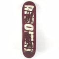 Afroman Name Maroon/Tan 7.6" Skateboard Deck