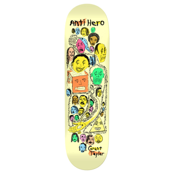 Anti-Hero Grant Expressions 8.5" Beige Skateboard Deck
