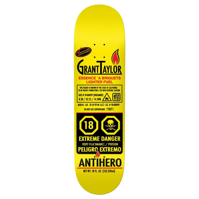 Anti-Hero Grant Taylor Fueled Up 8.38" Skateboard Deck