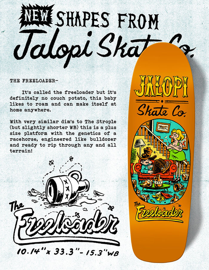 Anti-Hero Jalopi Freeloader 10.14" Shaped Skateboard Deck