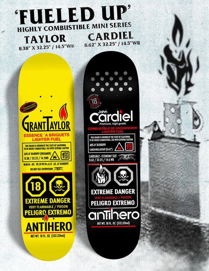Anti-Hero John Cardiel Fueled Up 8.62" Skateboard Deck