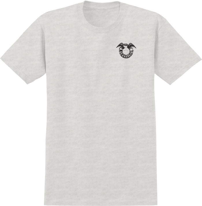 Antihero Studio 18 Ringspun Heather Bone W/ Black Prints S/s Shirt