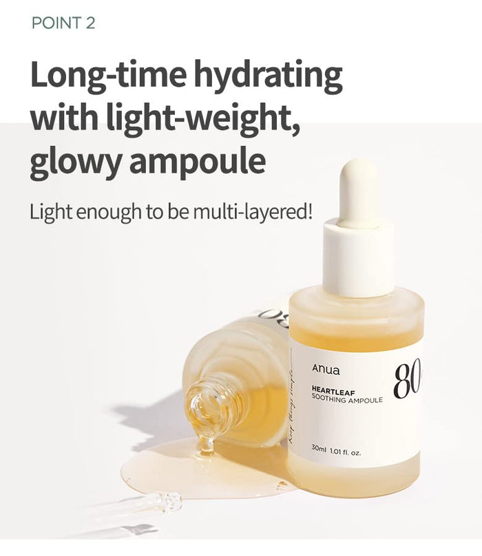 ANUA - Heartleaf 80% Soothing Ampoule
