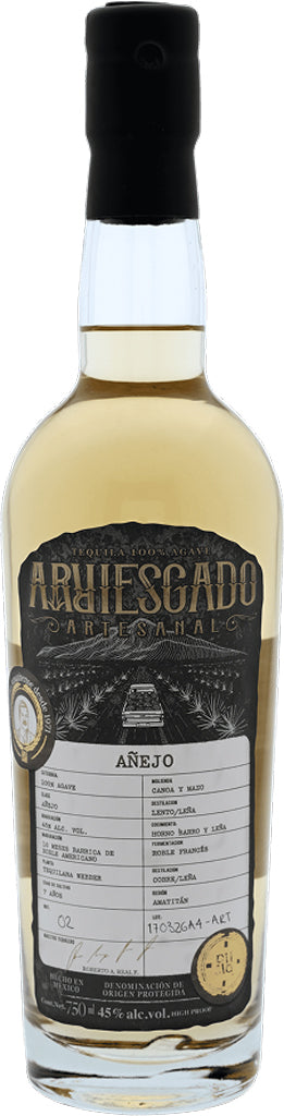 Arriesgado Tequila Anejo 750ml