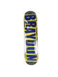 Baker Braydon Szafranski Black Yellow Blue Size 7.5" Vintage NOS Deck