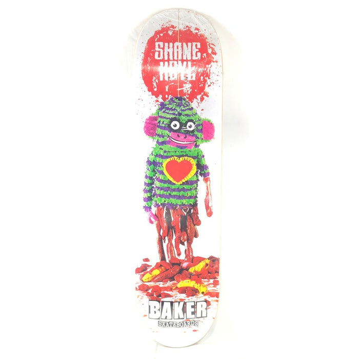 Baker Shane Heyl Sausage Pinata White/Red/Multi Color Size 8.25 Skateboard Deck