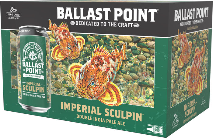 Ballast Point Imperial Sculpin IPA 6pk Can