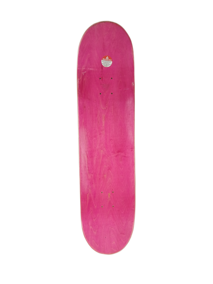 Birdhouse Robot Turtle Team Deck Pink Woodgrain Black Multi Size 8.375" Vintage NOS Deck