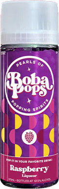 Boba Pops Raspberry Flavored Liqueur 375ml