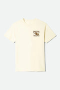 Brixton Barquero Cream S/s Standard Tee Shirt