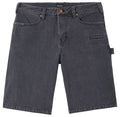 Brixton Builders Carpenter Washed Black Denim Baggy Shorts