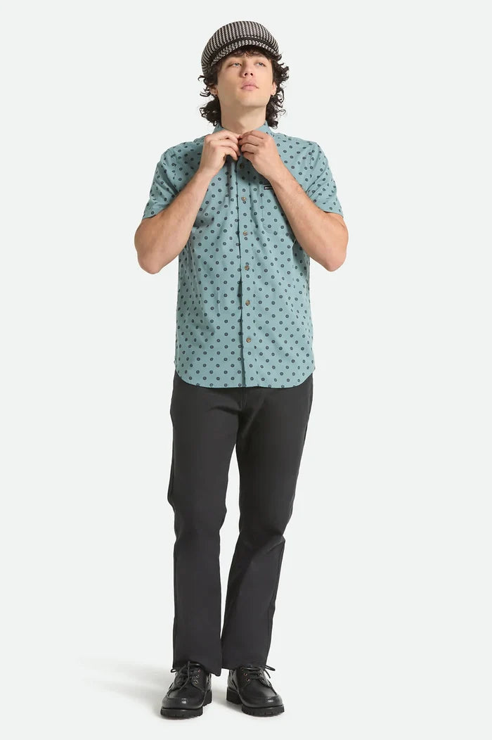 Brixton Charter Print Micro Street Tile S/s Woven Shirt