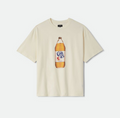 Brixton Colt 45 Forty Oz Natural S/s Oversized Tee Shirt