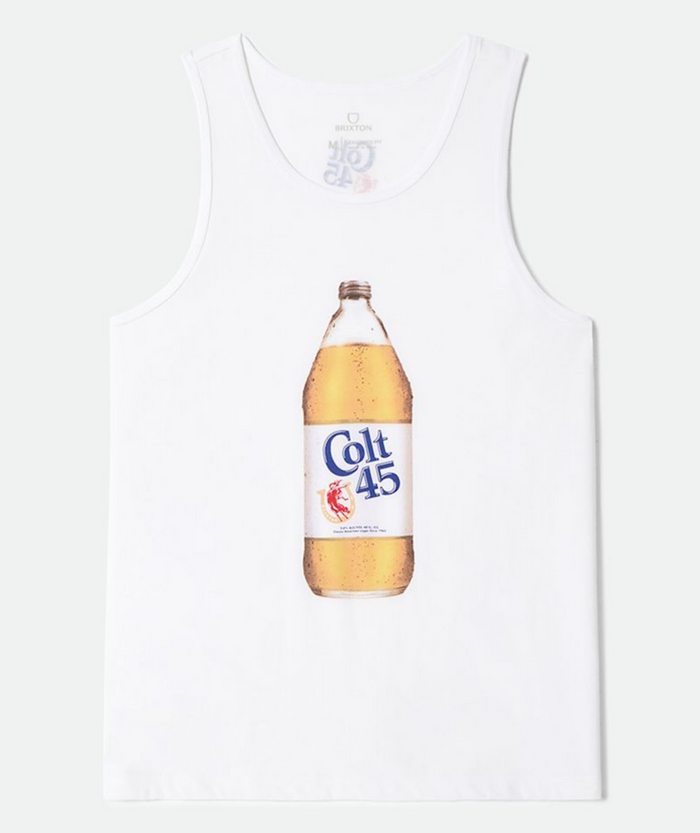 Brixton Colt 45 Oz White Tank Top Shirt