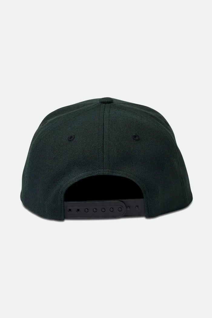 Brixton Crest Black C MP Snapback Hat