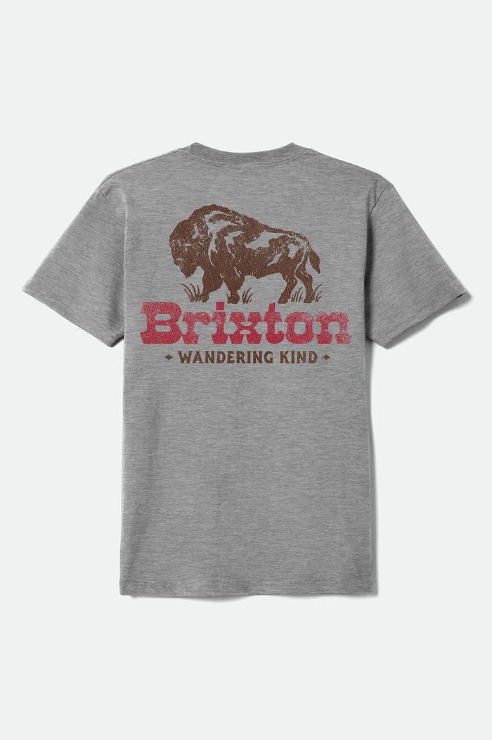 Brixton Drifter Standard Heather Grey S/s Shirt