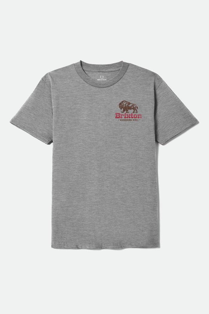 Brixton Drifter Standard Heather Grey S/s Shirt