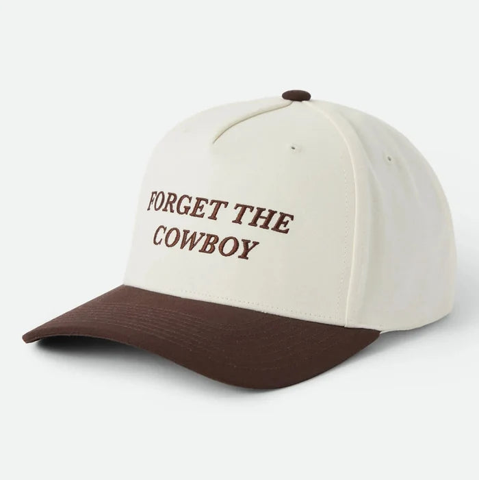 Brixton Forget THE Cowboy Chocolate/OFF White NP MP Women's Snapback Hat