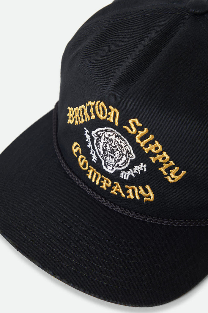Brixton Morado Black MP Snapback Hat