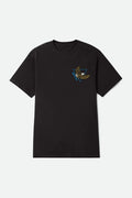 Brixton Opal Black Worn Wash S/s Standard Tee Shirt