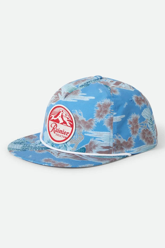 Brixton Rainier X Brixton Blue SKY HP Snapback Hat