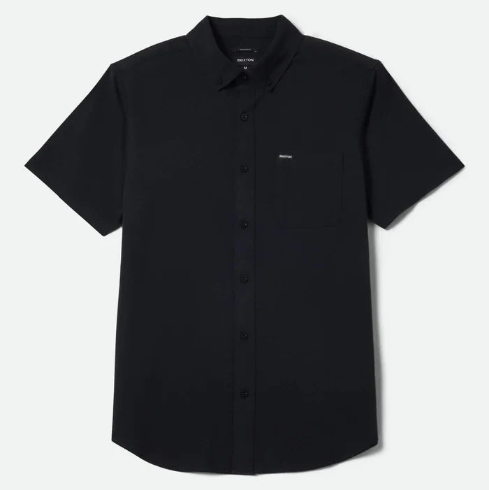 Brixton Sanford Oxford Black S/s Woven Shirt