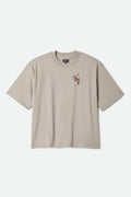 Brixton Sword Pebble Stone S/s Boxed Crop Tee Shirt