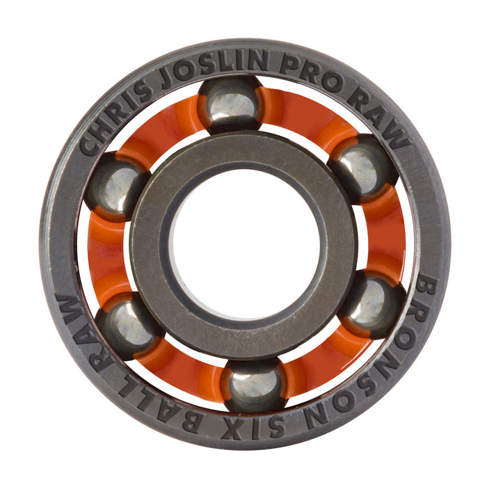 Bronson Speed Co. Chris Joslin Pro 6-Ball Bearing Raw Skateboard Bearings
