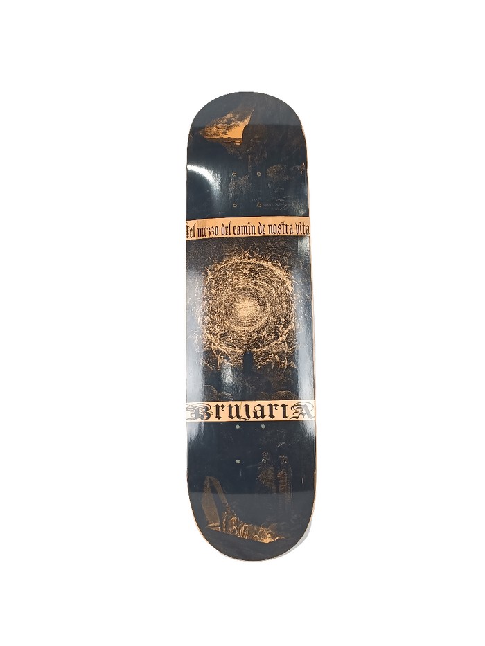 Brujaria "nel mezzo del cammin di nostra vita" Black Size 8.5 Skateboard Deck