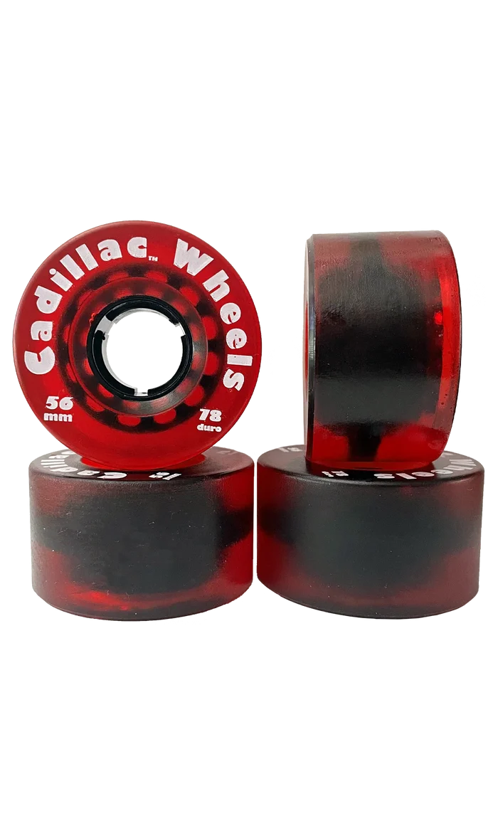 Cadillac Classic Red 56mm 78A Skateboard Cruiser Wheels