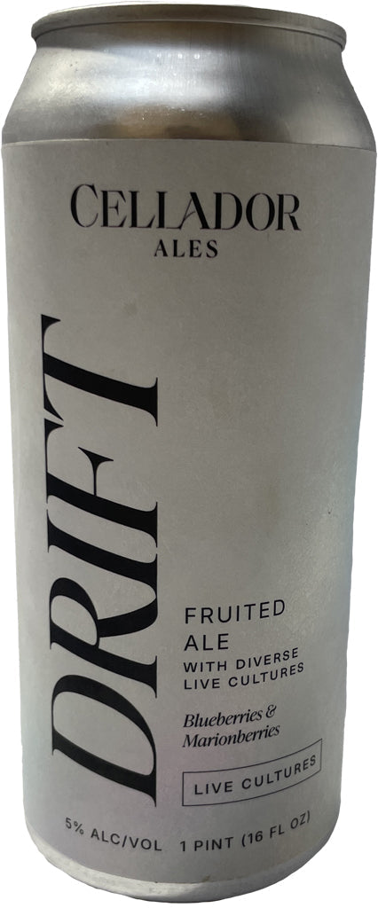 Cellador Drift Fruited Ale 16oz Can with Diverse Live Cultures 16oz Can