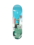 Chocolate 20 Years Gino Iannucci City Series Blue White Green Size 8.5 Vintage NOS Deck