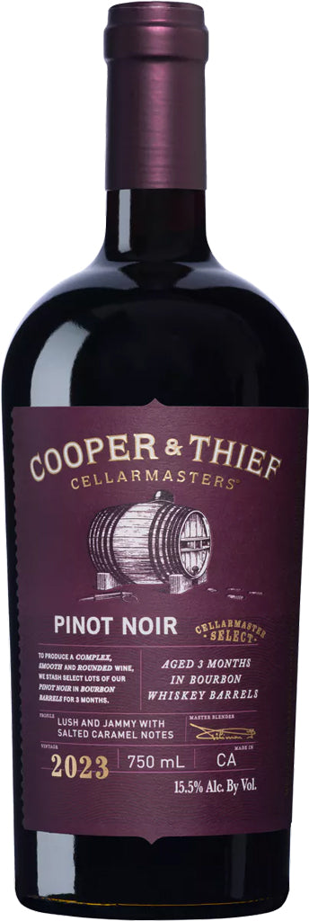 Cooper & Thief Pinot Noir Whiskey Barrel Finish 2023 750ml