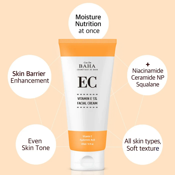 COS DE BAHA - EC Vitamin E 5% Facial Cream