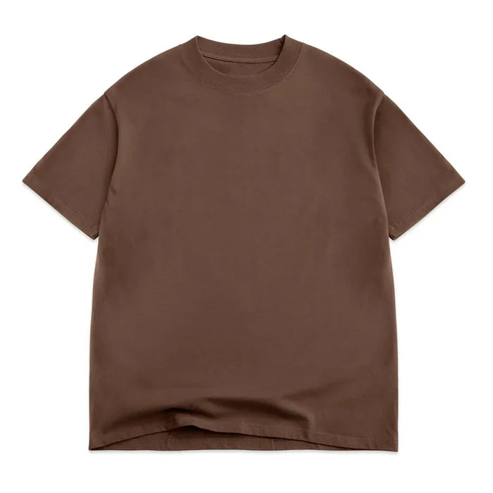 Cotton Collective Oversized Box 7.5 Oz. Chocolate S/s Shirt