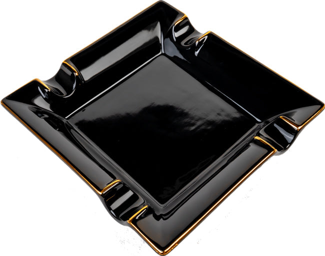 Craftsman's Bench Neptune Black/Gold Ashtray