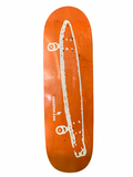 Crailtap Logo Orange Phawt Shaped Classic Skateboard Deck