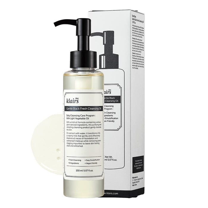 DEAR KLAIRS - Gentle Black Fresh Cleansing Oil