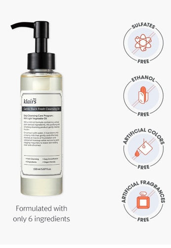 DEAR KLAIRS - Gentle Black Fresh Cleansing Oil