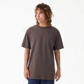 Dickies Worn In Dark Brown Heavyweight Pocket T-Shirt