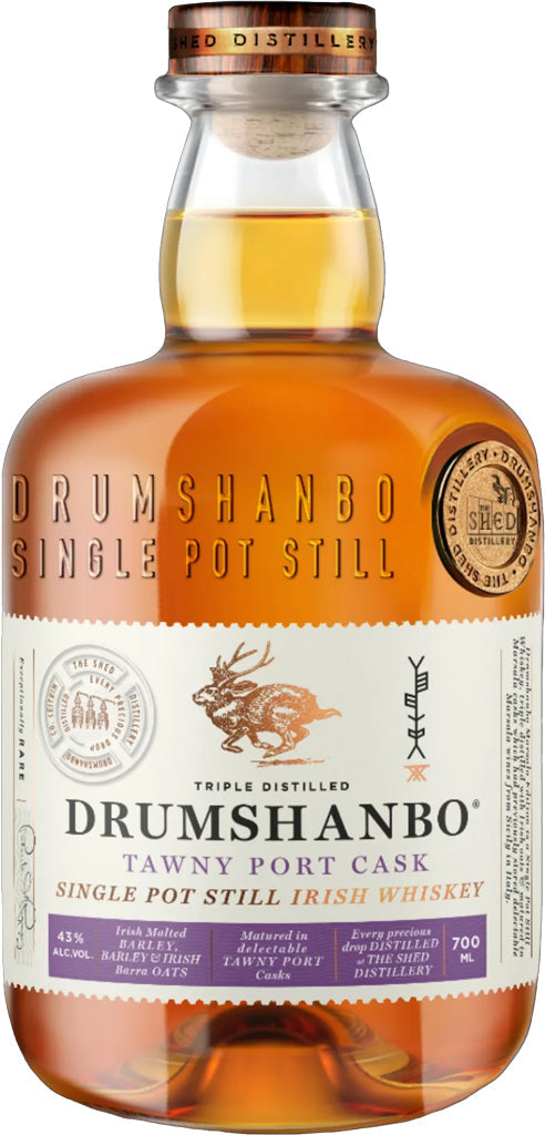 Drumshanbo Tawny Port Cask Single Pot Still Irish Whiskey 700ml
