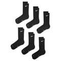 Nike Everyday Elevated Black/White 6-Pack Crew Socks