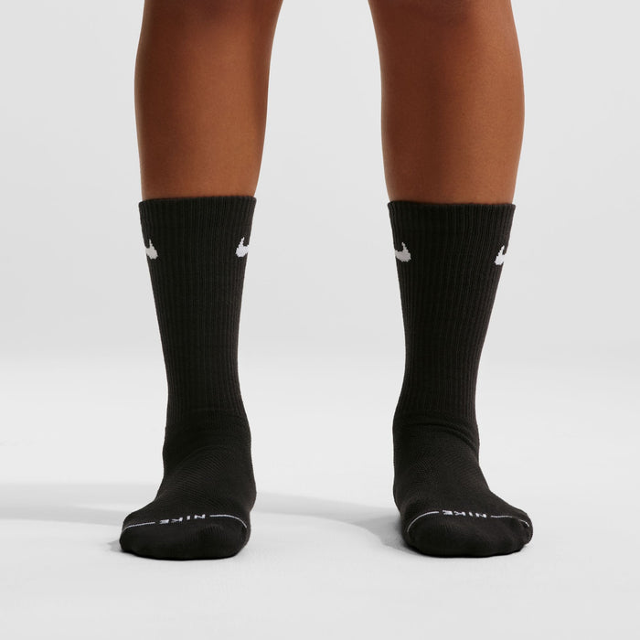 Nike Everyday Elevated Black/White 6-Pack Crew Socks