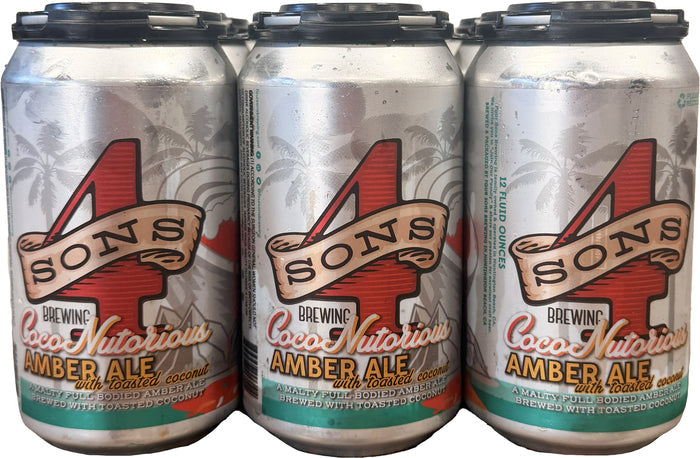 Four Sons Coco Nutorious Amber Ale 6pk Cans