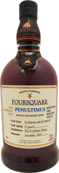 Foursquare Penultimus Single Blended Rum 15 Year Old 750ml