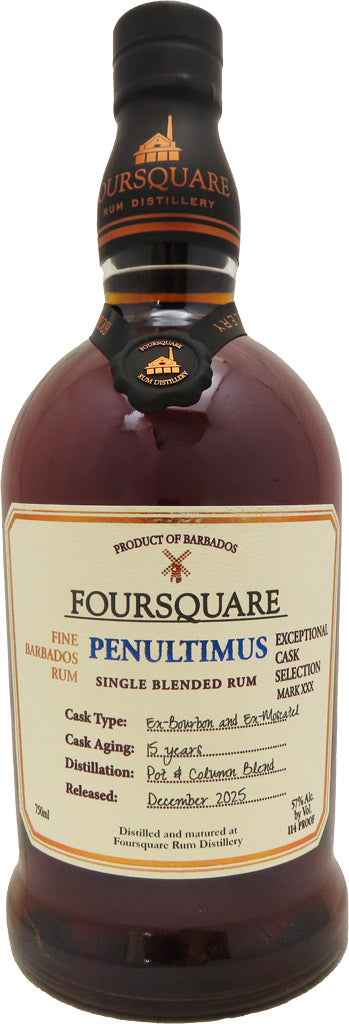 Foursquare Penultimus Single Blended Rum 15 Year Old 750ml