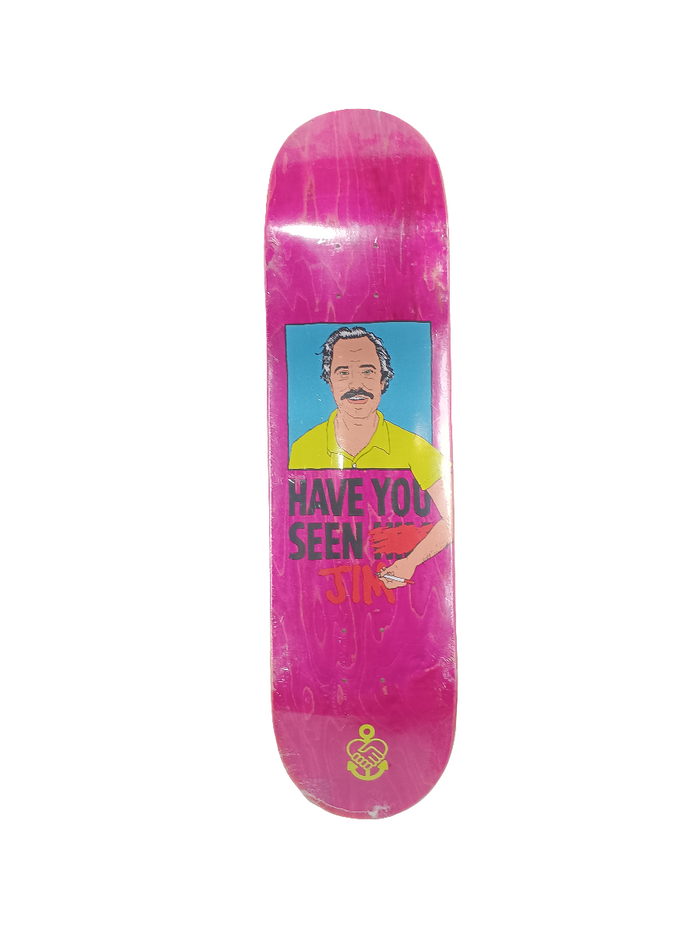 Friendship Jimmy Carlin Have You Seen Jim Pink Woodgrain Black Blue Size 8.25 Vintage NOS Deck