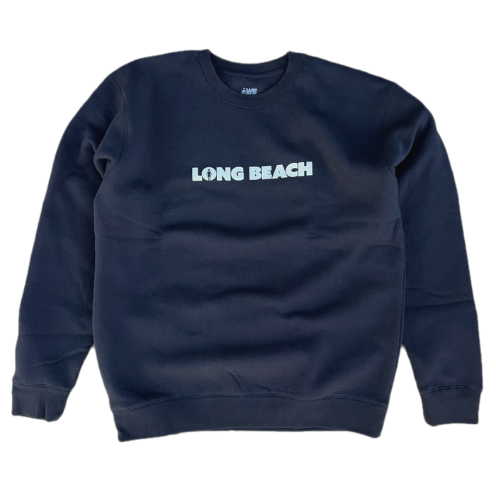 Girl x LB Skate “We OG Long Beach” Navy Crewneck Sweatshirt