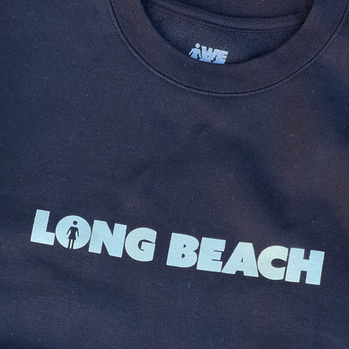 Girl x LB Skate “We OG Long Beach” Navy Crewneck Sweatshirt
